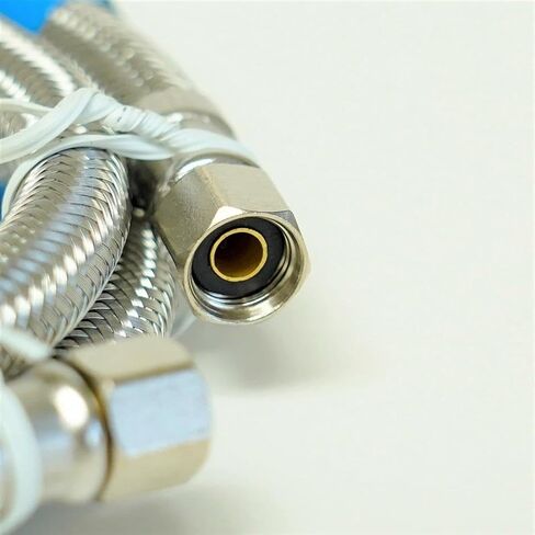 4 FT 1/4" x 1/4" Braided Stainless Steel Water Connector Compression Ice Maker in Kuwait