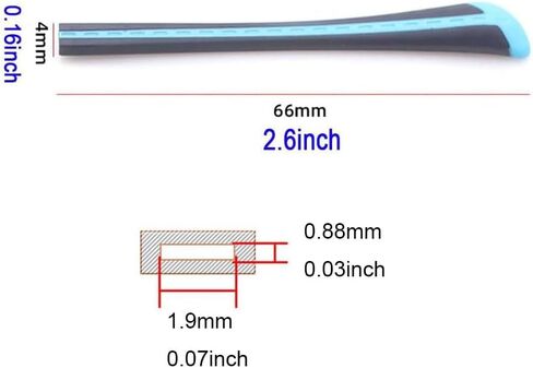 Children Eyeglass End Tips Square Hole Ear Sock Pieces Tube Eyewear Anti-Slip Rubber Comfort Replacement Tips in Saudi Arabia