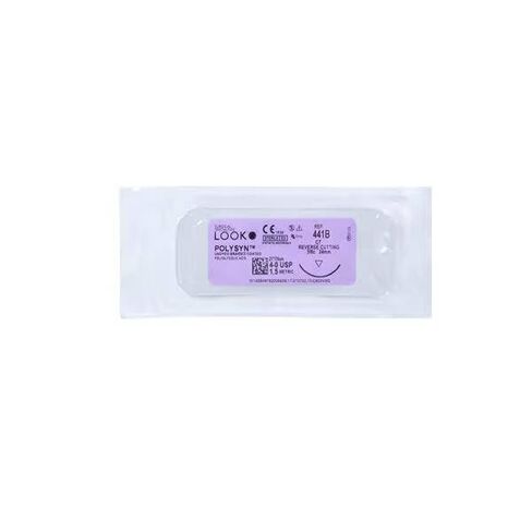 Look X441B Polysyn 4-0 Undyed Absorbable Reverse Cutting Sutures 27 C7 3/8 Circle 24mm 12/Pk in Saudi Arabia