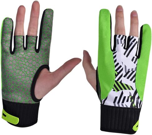 Toddmomy Professional Bowling Gloves Anti-Slip Silicone Breathable Sports Gloves Size L Green for Men and Women Bowling Enthusiasts in Saudi Arabia