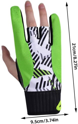 Toddmomy Professional Bowling Gloves Anti-Slip Silicone Breathable Sports Gloves Size L Green for Men and Women Bowling Enthusiasts in Saudi Arabia