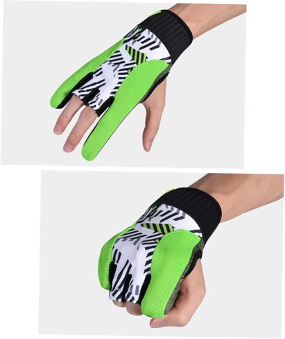 Toddmomy Professional Bowling Gloves Anti-Slip Silicone Breathable Sports Gloves Size L Green for Men and Women Bowling Enthusiasts in Saudi Arabia
