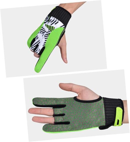 Toddmomy Professional Bowling Gloves Anti-Slip Silicone Breathable Sports Gloves Size L Green for Men and Women Bowling Enthusiasts in Saudi Arabia
