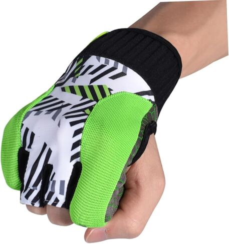 BIUDECO Professional Bowling Gloves Anti-Slip Grip Breathable Silicone Material Size L Green for Men and Women Bowling Enthusiasts in Saudi Arabia