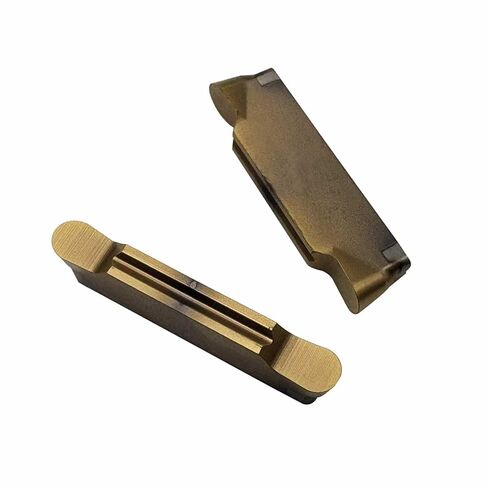 Zouzmin MRGN200 MRGN300 MRGN400 10pcs Tin Coated Carbide Round Head Grooving Inserts 2mm 3mm 4mm Width Grooving Carbide Inserts for MGEHR/MGIVR Lathe Grooving Cut-Off Tool (MRGN200-U Yellow Inserts) in Saudi Arabia