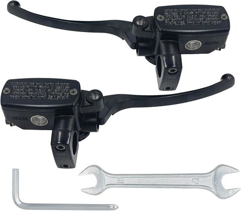 Triumilynn Universal 1" 25mm Brake Master Cylinder Lever Motorcycle Replacement for Honda Yamaha Suzuki Kawasaki Hydraulic Clutch Brake Goldwing Left & Right Set (Chrome) in Saudi Arabia