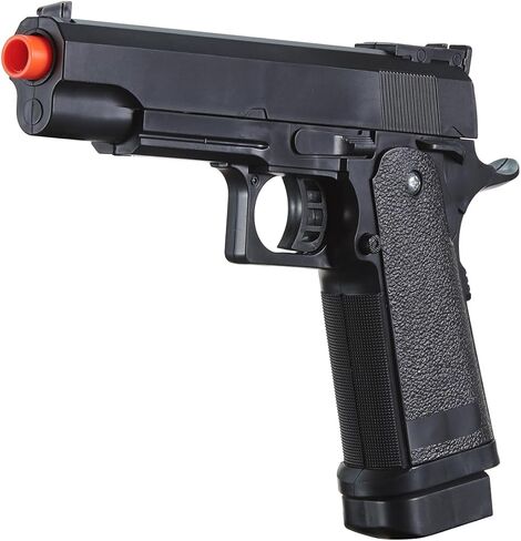 250 FPS M1911 Custom Durable Plastic Spring Airsoft Pistol (Color: Black) in Saudi Arabia