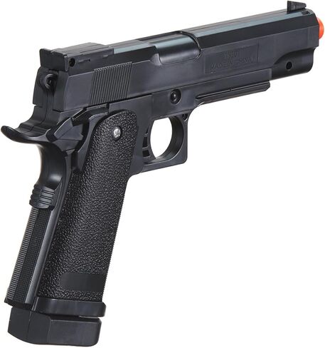 250 FPS M1911 Custom Durable Plastic Spring Airsoft Pistol (Color: Black) in Saudi Arabia