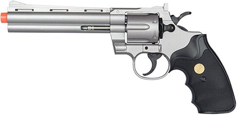 UKARMS Spring Airsoft Gun - 6 Shot 357 Magnum Revolver مع قذائف + 6 مم BBS (فضي) in Kuwait