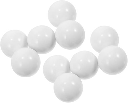 JOINPAYA 10pcs Roulette Ball Replacement: Roulette Equipment Supplies - 14mm Acrylic Beads for Table Game Wheels Smooth Rolling & White Finish in Kuwait