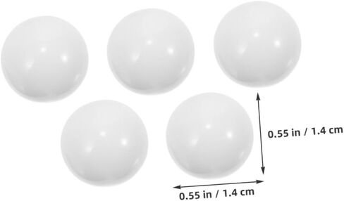 JOINPAYA 10pcs Roulette Ball Replacement: Roulette Equipment Supplies - 14mm Acrylic Beads for Table Game Wheels Smooth Rolling & White Finish in Kuwait