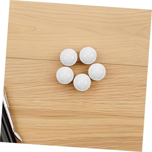 JOINPAYA 10pcs Roulette Ball Replacement: Roulette Equipment Supplies - 14mm Acrylic Beads for Table Game Wheels Smooth Rolling & White Finish in Kuwait