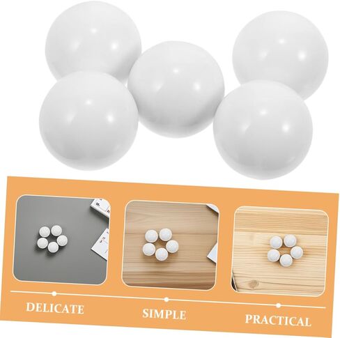 JOINPAYA 10pcs Roulette Ball Replacement: Roulette Equipment Supplies - 14mm Acrylic Beads for Table Game Wheels Smooth Rolling & White Finish in Kuwait