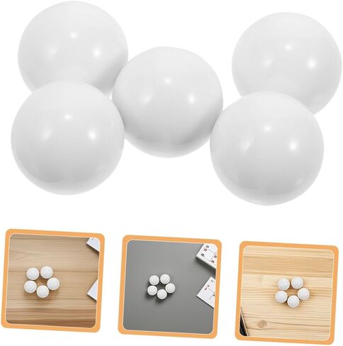 JOINPAYA 10pcs Roulette Ball Replacement: Roulette Equipment Supplies - 14mm Acrylic Beads for Table Game Wheels Smooth Rolling & White Finish in Kuwait