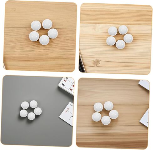 JOINPAYA 10pcs Roulette Ball Replacement: Roulette Equipment Supplies - 14mm Acrylic Beads for Table Game Wheels Smooth Rolling & White Finish in Kuwait