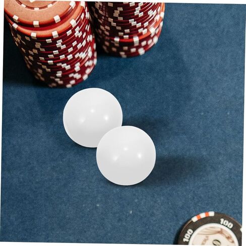 TOYANDONA 10pcs Racing Wheel Beads White Acrylic Rolling Beads for Roulette Games Party Supplies Board Game Accessories in Saudi Arabia