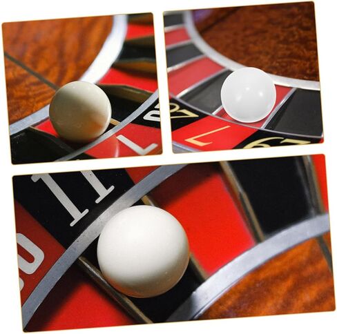 TOYANDONA 10pcs Racing Wheel Beads White Acrylic Rolling Beads for Roulette Games Party Supplies Board Game Accessories in Saudi Arabia