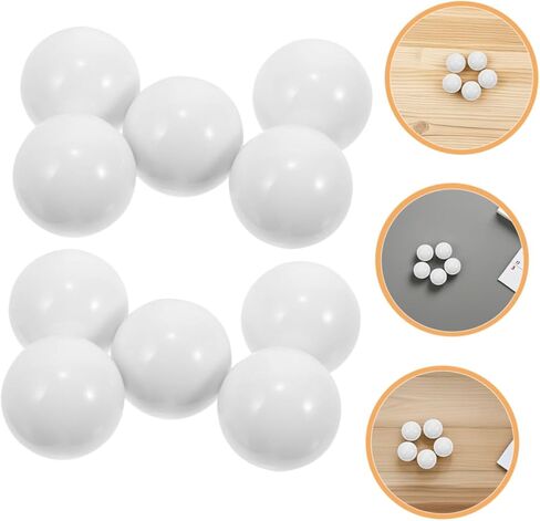 Yardwe 10pcs Roulette Balls White Acrylic Beads for Turntables Precision Design for Enhanced Table Game Experience and Multiplayer Fun in Kuwait