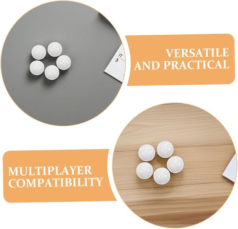 Yardwe 10pcs Roulette Balls White Acrylic Beads for Turntables Precision Design for Enhanced Table Game Experience and Multiplayer Fun in Kuwait