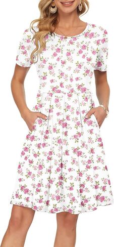 فستان صيفي قصير الأكمام في أوسيلي. in Kuwait