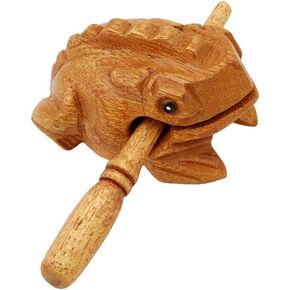 Flybloom Percussion Instruments Wooden Frog Natural Wood Musical Instrument. in Saudi Arabia