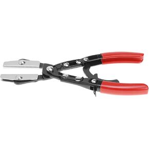 QWORK 10" Automatic Locking Ratcheting Hose Pinch Off Pliers, Heavy-Duty Swivel Jaw Clamp Tool for Fuel, Heater & Radiator Hoses up to 1" OD, Comfort Grip Handles in Saudi Arabia
