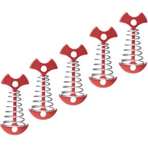 TOBBOMEY 5 قطع من أوتاد خيمة هيكل السمكة المحمولة في الهواء الطلق، أبازيم أظافر زنبركية للتخييم، مشابك قابلة للتعديل، نايلون قوي مناسب للخيام والمظلات in Kuwait