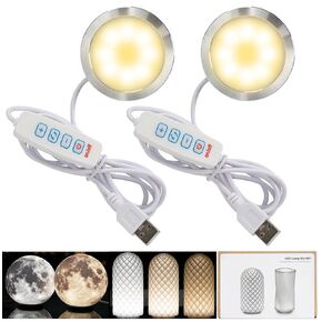 LED Lamp Kit 001 Three Colors for Bambu Lab Makerworld 3D Printed DIY Hardware Model Spare Parts 5V USB Powered, 3000K Warm Light (3) in Kuwait