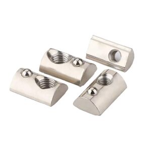 t Track nut Blocks. T Track Sliding Nut,Sliding T-nut Threaded,10Pcs Sliding T Slot Nuts， Spring Ball Loaded Carbon Steel Roll-in T Nuts， 20/30/40/45 Series Aluminum Profile T - Nuts(20 M3) in Kuwait