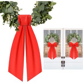 2 Pcs Black Wreath Sash for Front Door Linen Wreath Ribbon Bow for Yard Porch Garland Home Decor in Kuwait