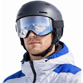 ROMRLD Cylindrical Ski Goggles, OTG Snowboard Goggles for Men & Women, Anti-Fog & 100% UV400 Protection Snow Goggles for Skiing & Snowboarding in Saudi Arabia