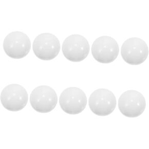 مجموعة خرز عجلة الروليت من BESPORTBLE، 10 قطع من الخرز المستدير من الأكريليك الأبيض لألعاب الطاولة ومستلزمات الحفلات والألعاب الاجتماعية للمهرجانات in Kuwait