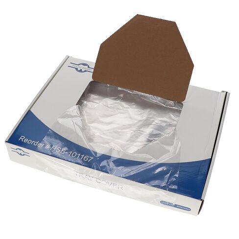HSB 101167, Disposable Tray Cover Sleeves, Poly, Tear-Resistant, Easy to Use, Universal Fit for Digital Sensors, 11.5/8"W x 16"L, 500/Bx in Saudi Arabia