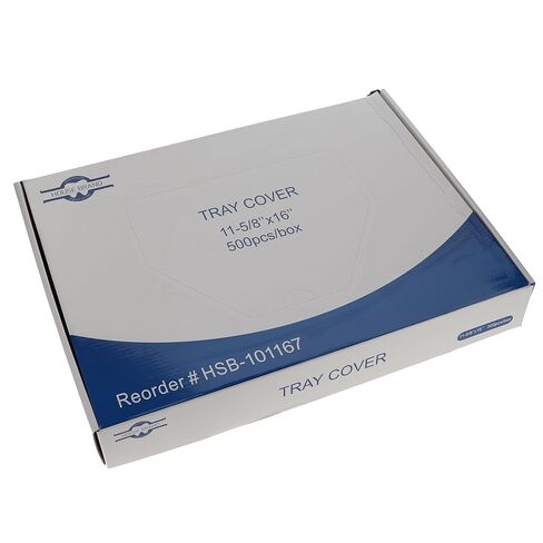 HSB 101167, Disposable Tray Cover Sleeves, Poly, Tear-Resistant, Easy to Use, Universal Fit for Digital Sensors, 11.5/8"W x 16"L, 500/Bx in Saudi Arabia