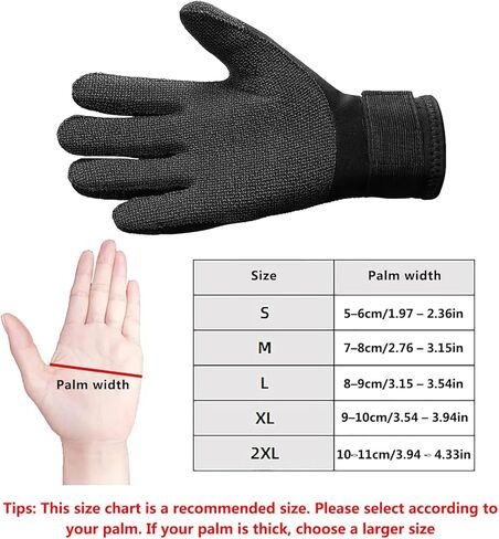 WYYHAA 3/5MM Diving Gloves, Adjustable Keep Warm Neoprene Wetsuit Gloves for Underwater Hunting Non-Slip Spearfishing Surfing Kayaking in Saudi Arabia