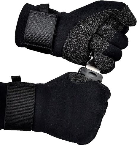 WYYHAA 3/5MM Diving Gloves, Adjustable Keep Warm Neoprene Wetsuit Gloves for Underwater Hunting Non-Slip Spearfishing Surfing Kayaking in Saudi Arabia