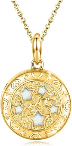 OHAYOO Locket Necklace Rabbit Locket 925 Sterling Silver Vintage Bunny Photo Lockets That Holds Pictures Personalized Jewelry Gift for Women Wife Mother's Day-Fixed Schedule (A-Locket) in Saudi Arabia