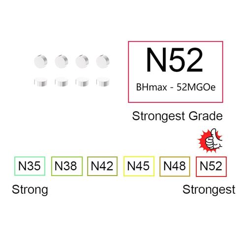 AplysiaTech N52-5x2mm - 300 Pack Small Magnets,Round Magnet for Refrigerator, Cylinder, Fridge, Office, Whiteboard, Durable Little Miniature Tiny Mini Magnets for Crafts in Saudi Arabia