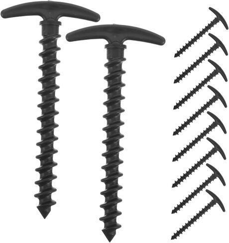 Generic 10pcs Non Metallic Tent Pegs Lightweight Plastic Ground Stakes for Camping Rv and Beach High Strength Tent Fixing Nails for Soft and Hard Surfaces in Saudi Arabia