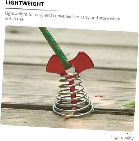 TOBBOMEY 5 قطع من أوتاد خيمة هيكل السمكة المحمولة في الهواء الطلق، أبازيم أظافر زنبركية للتخييم، مشابك قابلة للتعديل، نايلون قوي مناسب للخيام والمظلات in Kuwait