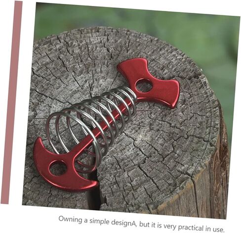 TOBBOMEY 5 قطع من أوتاد خيمة هيكل السمكة المحمولة في الهواء الطلق، أبازيم أظافر زنبركية للتخييم، مشابك قابلة للتعديل، نايلون قوي مناسب للخيام والمظلات in Kuwait