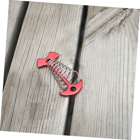 TOBBOMEY 5 قطع من أوتاد خيمة هيكل السمكة المحمولة في الهواء الطلق، أبازيم أظافر زنبركية للتخييم، مشابك قابلة للتعديل، نايلون قوي مناسب للخيام والمظلات in Kuwait