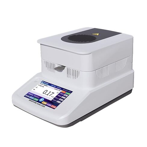 110V Moisture Balance Halogen Heating Lab Moisture Tester Machine Intuitive Touch Screen English 60g/120g/0.001% Menu Balance Meter for Rapid Moisture Test (60g/0.001) in Saudi Arabia