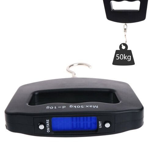 QWQJ Portable Luggage Scale Digital Precise Mini Fish Hook Hanging Scale Electronic Weight Scale for Travel Home 50kg/10g in Saudi Arabia