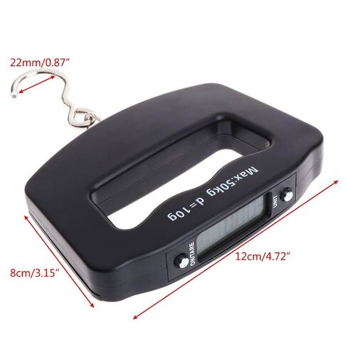 QWQJ Portable Luggage Scale Digital Precise Mini Fish Hook Hanging Scale Electronic Weight Scale for Travel Home 50kg/10g in Saudi Arabia