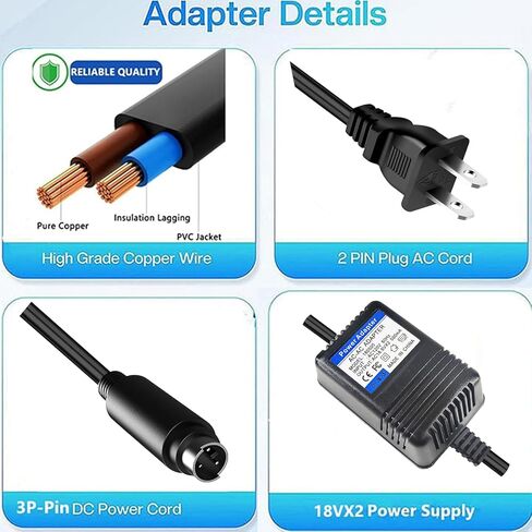 محول إمداد الطاقة MZSZYH 18.5VAC، لإمدادات الطاقة Behringer المتوافقة مع Behringer Xenyx 502,802,1002,UB1002, Q502USB,QX1202USB,Q1002USB,PSV3UL,MXVL3,MX602A,Eurorack Mixers FX-18B-MP3 in Kuwait