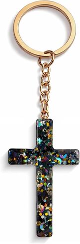 Cross Keychain, Religion Jesus Keyring Christian Gifts, Women Charm for Purse Handbags Backpacks, Small delicate accessories in Kuwait