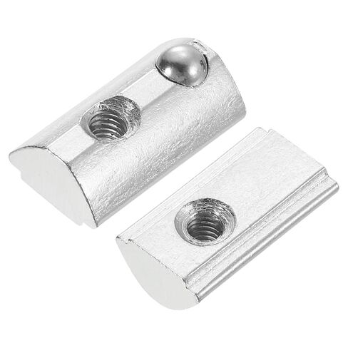 uxcell Roll-in Spring M4 T Nut, Roll Ball Elastic Nuts for 3030 Series Aluminum Extrusion Profile Suitable for Aluminum Profile with 8mm Groove Depth, Pack of 25 in Saudi Arabia