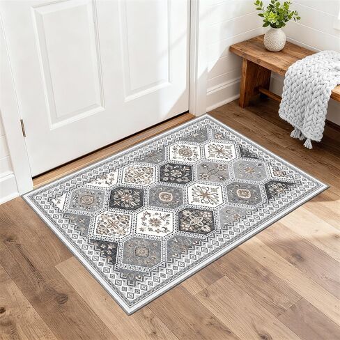 Boho Tribal Runner Rug- 2x6 Hallway Runner Brugs with non-slip backing boho buho prug pruge bruge for the present farmhouse breatmer bedroom- bleush blush- light blush in Saudi Arabia