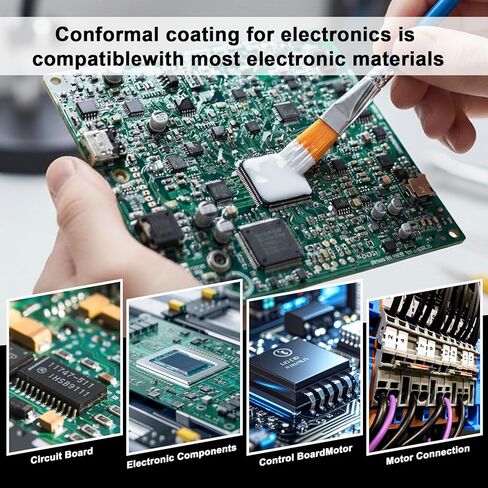 100ml White Conformal Coating for Electronics, Potting Compound for Circuitry Provides Sealing,Insulation, Waterproof and Dustproofing Functions to Ensure the Stable Operation of Electronic Components in Saudi Arabia